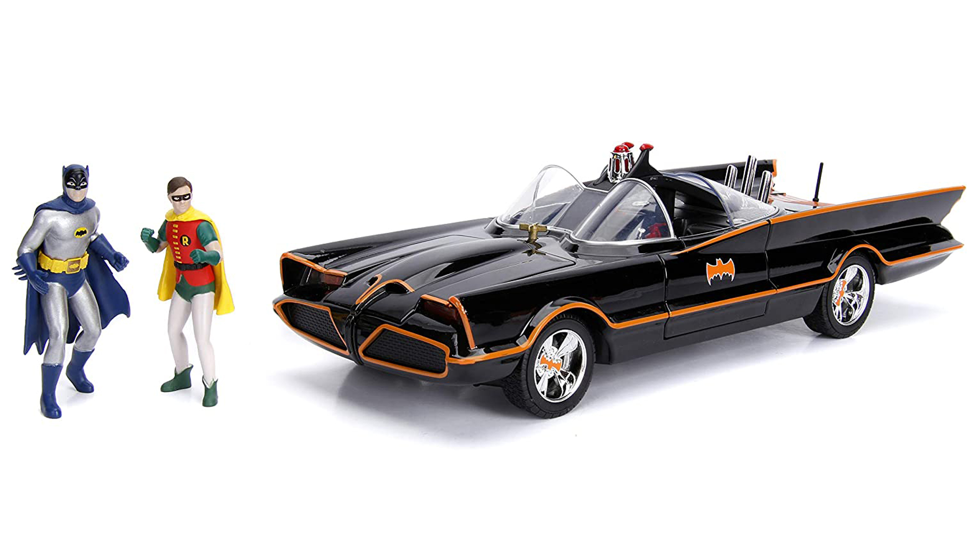The Adam West Batmobile with Action Figures
